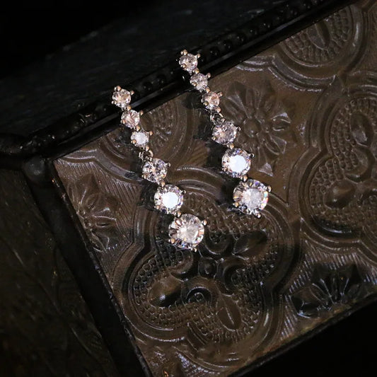 Fine Jewelry Sets For Women Sterling Luxury Cubic Zirconia Stone Pendant Necklaces Drop Earrings Bridal Wedding Accessory