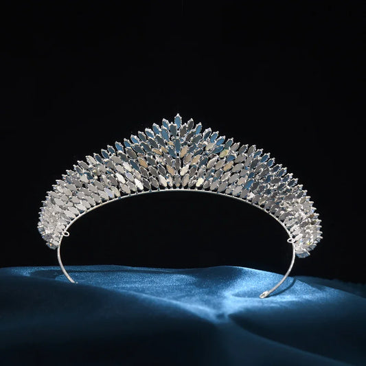 Bridal Tiara Crown For Women Wedding Hair Accessories Crystal Zircon Princess Queen Crowns For Girl 15 Years Bride Headpieces