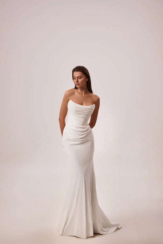 Customize Measure Elegant Wedding Dress Sweethart Zipper Back Floor Length For Women Bridal Gowns Customize To Meaures Robe Mari