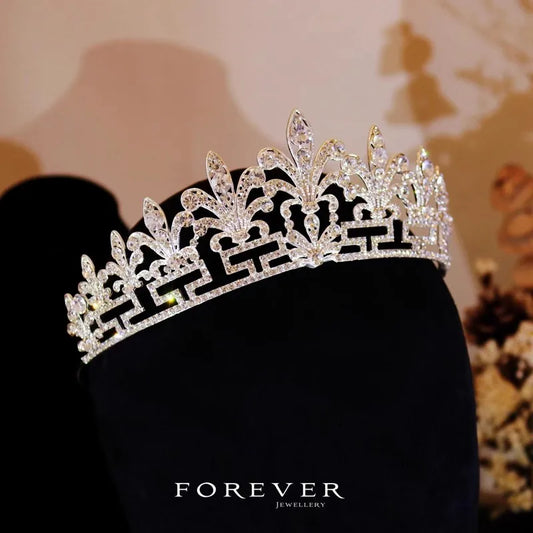 CC Wedding Crowns Women Accessories Bridal Headbands Engagement Hair Ornaments Vintage Tiaras Princess Pageant Diadems FO046