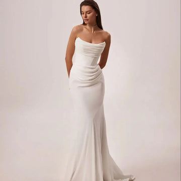 Customize Measure Elegant Wedding Dress Sweethart Zipper Back Floor Length For Women Bridal Gowns Customize To Meaures Robe Mari