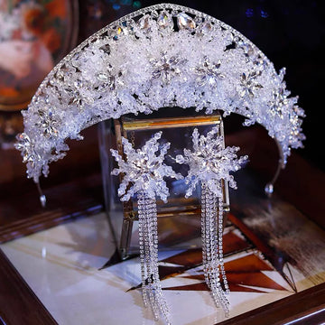 Baroque Vintage Princess Queen Bridal Crown Headwear Crystal Tiara For Women Wedding Crown Party Dress Hair Accessories Jewelry