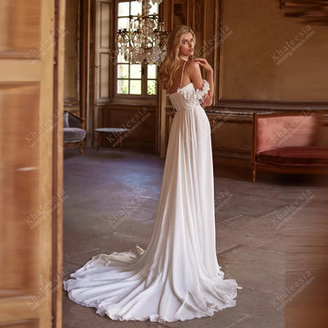 Graceful Wedding Dresses A Line Vintage Bridal Gowns Lace Appliques Off The Shoulder High Slit Vestidos De Novia Customized 2025