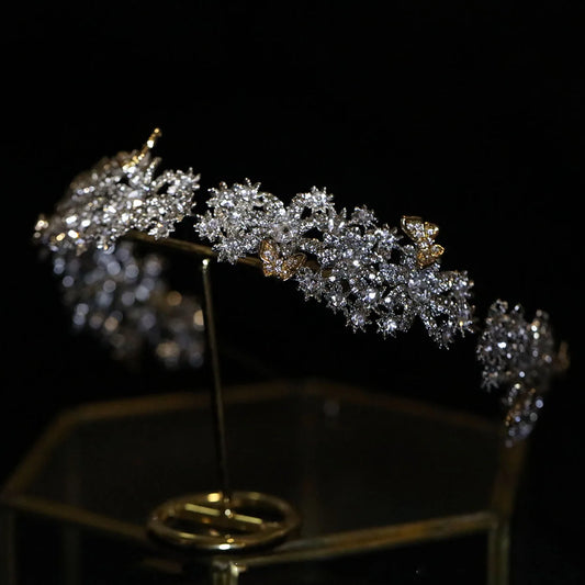 CC Romantic Hairbands Women Hair Accessories Wedding Hairwear Bridal Headdress Engagement Jewelry Butterfly Shape Headbands HS94