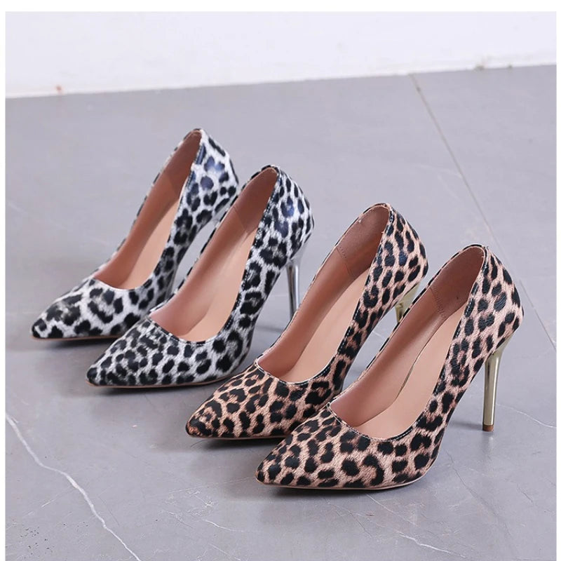 Spring And Autumn Popular Korean Version of Fashion High Heels thin Heels sexy Pointed toe shallow Mouth Versatile Women's shoes