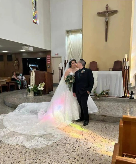 300cm,350cm,500cm Long Wedding Veil One Layer Bridal Veil wiht Comb Cathedral Veil In White, Ivory mariage