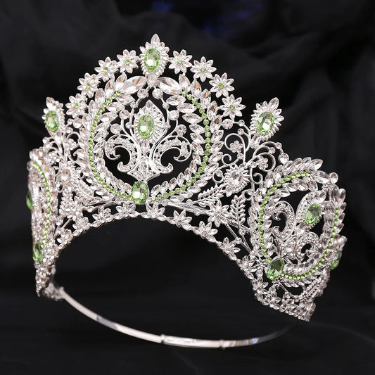 Miss Supranational Hair Crown Shiny Rhinestone Tiara Large Bridal Wedding Beauty Pageant Party Big Crowns Headpiece Accessories