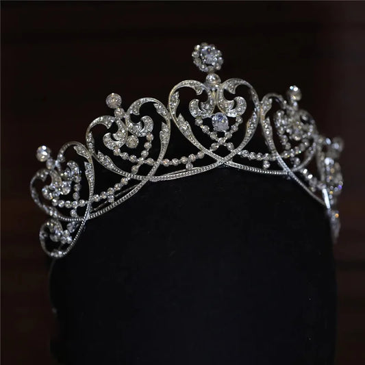 CC Romantic Crowns Women Accessories Wedding Jewelry Bridal Headdress Engagement Hair Ornaments Heart Shape Tiaras Crown HS34