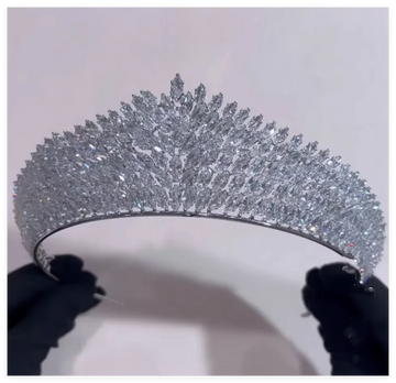 Bridal Tiara Crown For Women Wedding Hair Accessories Crystal Zircon Princess Queen Crowns For Girl 15 Years Bride Headpieces