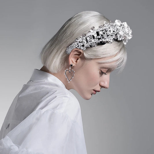 New Fashion Handmade Baroque Bridal Hairbands Luxury Crystal Beads Padded Headbands For Women Girls Wedding Party