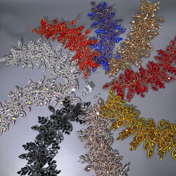 DZ087 Colorful Bridal Headband Multi Colored Rhinestones Tiara Banquet Headpieces Party Hair Band Handmade Leaf Bridal Headwear