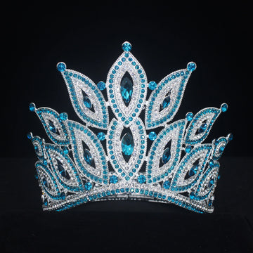 Luxury Queen Tiaras and Crowns Bride Women Crystal Diadem Hair Ornaments Wedding Bridal Hair Jewelry Accessories