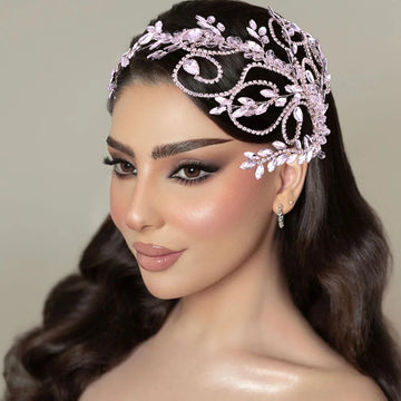 DZ165 Luxury Bridal Headband Crystal Princess Crowns Women Party Prom Hair Jewelry Headpieces Wedding Headdress Bride Tiaras