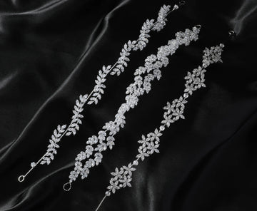 Crystal Bridal Headbands Wedding Headdress Zirconia Bride Tiaras Hairbands Women Girl Diadem Party Prom Hair Jewelry Headpieces