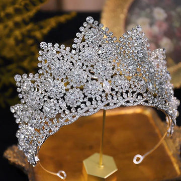 Bridal Hair Jewelry Big Large Headband Headpiece Brides Pageant Prom Rhinestones Crystal Crowns and Tiaras Wedding Accessories