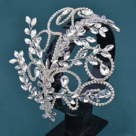 DZ165 Luxury Bridal Headband Crystal Princess Crowns Women Party Prom Hair Jewelry Headpieces Wedding Headdress Bride Tiaras