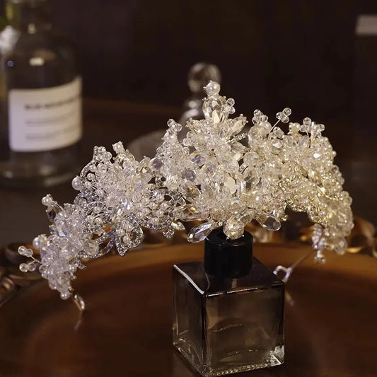 CC Crowns for Women Wedding Accessory Bridal Headbands Engagement Hair Ornaments Butterfly Shape Pageant Diadem Headpiece AN404